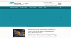 Desktop Screenshot of nanomotion.com