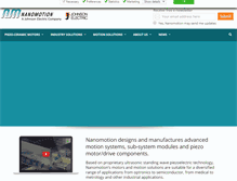 Tablet Screenshot of nanomotion.com